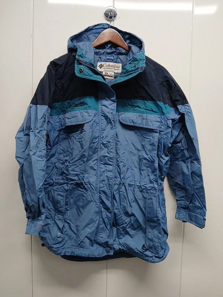 Columbia Jacket Womens Sz M Interchange Winter Ski  Parka Blue Shell Only - Image 1 of 4