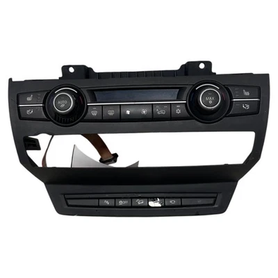 Black Front Automatic Temperature Control Fits 2007-2014 BMW X5 / X5M / X6 / X6M - Image 1 of 4