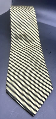 "Corbata larga Bruno Piatelli Roma 100 % seda para hombre negra dorada réplica 61"" L" Foto 1 de 4