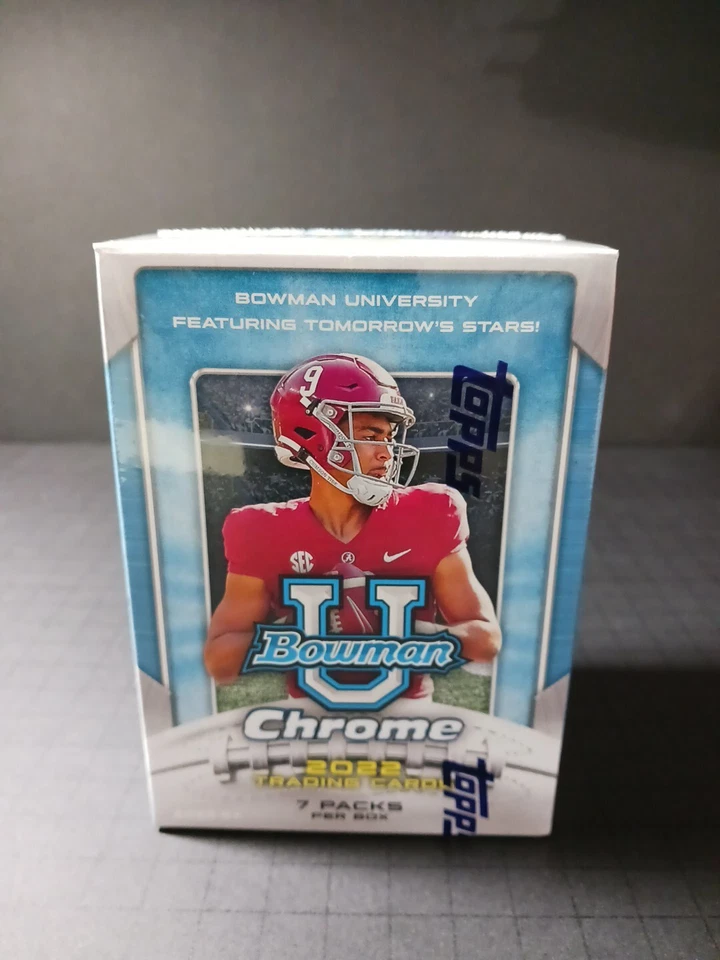 2022 Bowman Chrome University Football Blaster Box