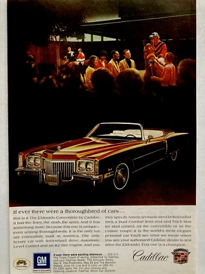 Cadillac Eldorado 1972 convertible anuncio impreso Foto 1 de 2