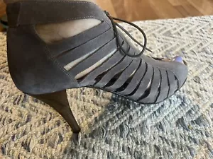 Wojas PLATFORM grey GLITTER WOMEN'S HEELS SHOES size 8,5 - Picture 1 of 10