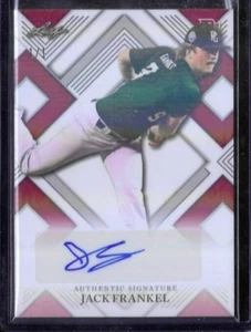 JACK FRANKEL 2023 Leaf Perfect Game RC XRC Shimmer Auto 1/1 - Picture 1 of 2