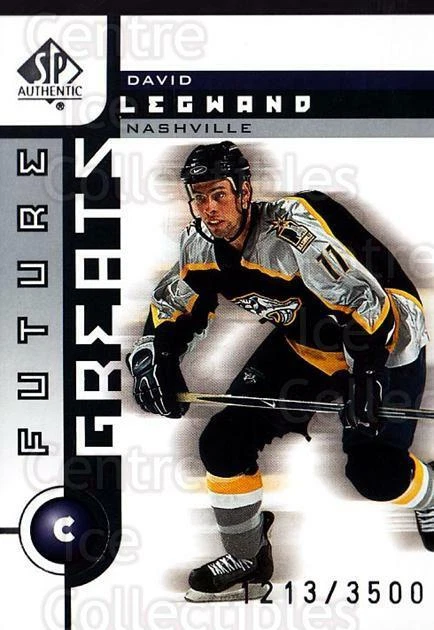 2001-02 SP Authentic #113 David Legwand - Image 1 of 1