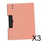 3X Clamp Binder Letter Multipurpose A4 Binder for Documents Test Paper