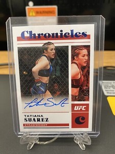 2023 PANINI CHRONICLES UFC TATIANA SUAREZ AUTO #44/49 Strawweight
