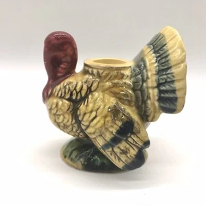 Vintage Retro Keramik Türkei Kegel Kerzenhalter Thanksgiving Napcoware (R429) - Bild 1 von 9