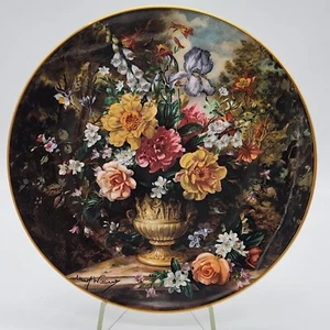 Royal Doulton Classic Florals Yellow Roses With Blue Iris Plate D: 22.5cm 1993 - Picture 1 of 10