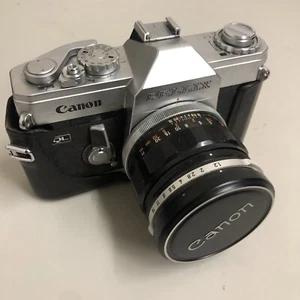 Canon Pellix QL con obiettivo 58 mm F 1.2 bellissimo completamente funzionante con custodia testata da lavoro - Foto 1 di 10
