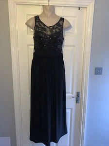 10 schwarze ärmellos Pailletten Mieder Ballkleid von Showcase bei Dorothy Perkins - Bild 1 von 9
