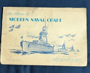 JOHN PLAYER & SONS CIGARETTE CARDS - AN ALBUM OF MODERN NAVAL CRAFT - FULL SET - Picture 1 of 20