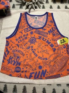 New Zumba Mesh orange/purple tank top Size XL - Picture 1 of 2