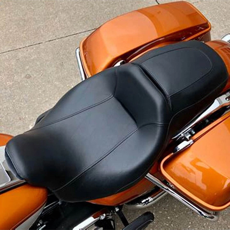 Low-Profile Driver Passenger Seat For Harley Touring Road King Street Glide 08+ - Image 1 of 4