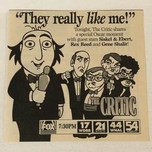 The Critic Vintage Print Ad Jon Lovitz TPA21 - Bild 1 von 2