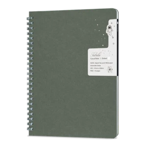 Nebula by Colorverse Casual A5 Notebook in Oil Green - Dotted - CV-NebulaOGD - Picture 1 of 1