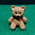 Hallmark Valentines Day Merry Miniature Plastic Teddy Bear Stitched 1989 