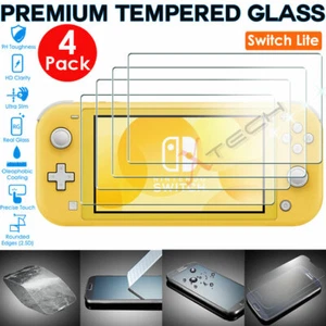 4x 100% Genuine TEMPERED GLASS Screen Protector Cover for Nintendo Switch Lite - Picture 1 of 6