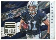 Cole Beasley 2016 Panini Absolute Unsung Heroes Insert Card #2