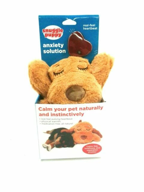 SmartPetLove Snuggle Puppy Heartbeat Stuffed Toy - Pet Anxiety Relief and Calming Aid