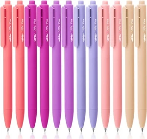 Mr. Pen- Retractable Gel Pens, 12Pack, Black Ink, Blushing Bloom Color Barrel Ge - Picture 1 of 8