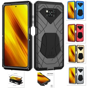 iMATCH Shockproof Silicone Bumper Metal Case Cover for Xiaomi Poco X3 Pro X3NFC - Picture 1 of 17