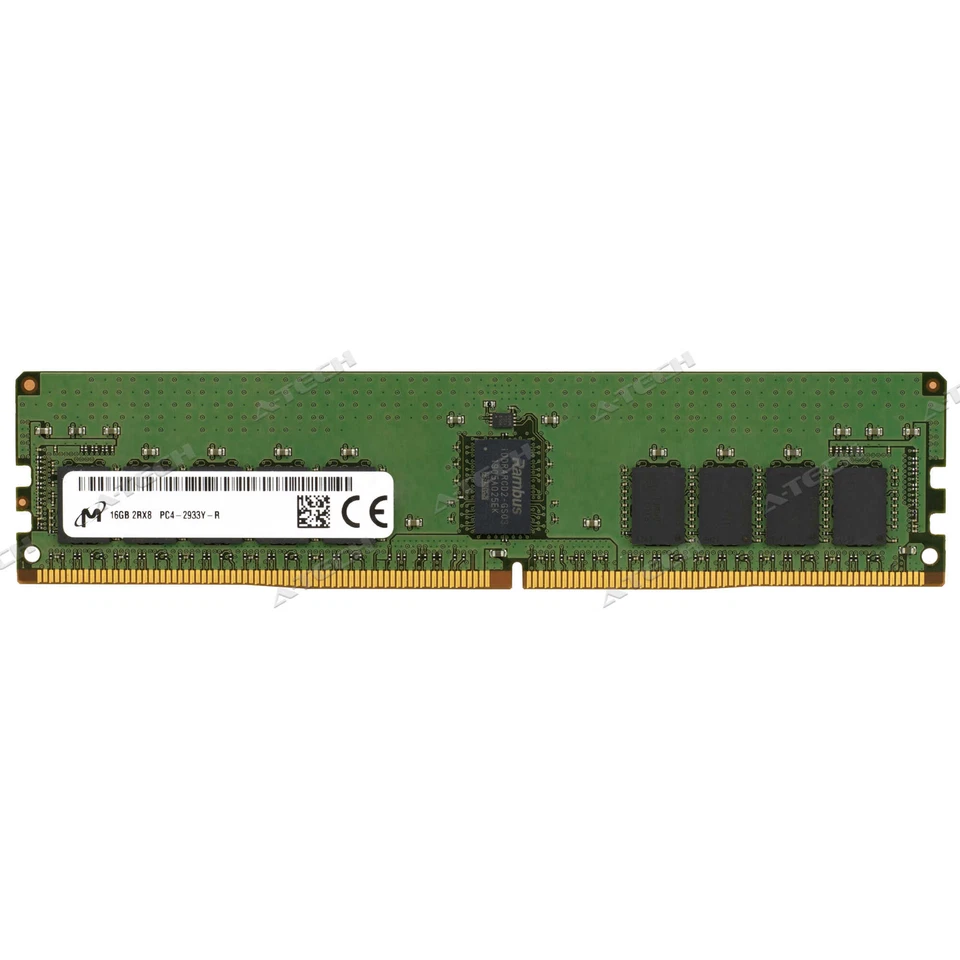 Micron 16GB 2933 MTA18ASF2G72PDZ-2G9E1 MTA18ASF2G72PDZ-2G9J3 Server Memory RAM - Image 1 of 4