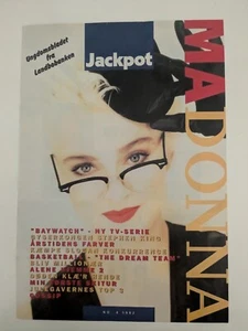MADONNA 1992 Danish Rare 1 page Clipping Cover D438 - Imagen 1 de 1