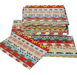 x5 Gift Wrapping Paper Funky Retro Kids Children 69x 50cm Job Lot Vintage - Picture 1 of 5