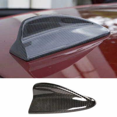Para BMW X5 X6 2008-2013 Fibra de Carbono Seca Coche Techo Aleta de Tiburón Antena Borde Aéreo Foto 1 de 4