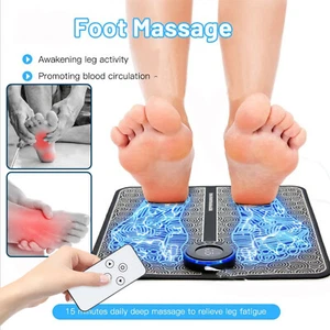 Electric Foot Massager Pad Muscle Pain Relax Machine Mats For Blood Circulation - Picture 1 of 10