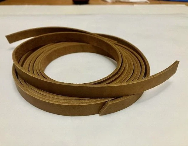 Cuerdas de sillín de cuero de encaje - 1/2" x 36" - Marrón medio Latigo - 6 piezas (F589) Foto 1 de 1