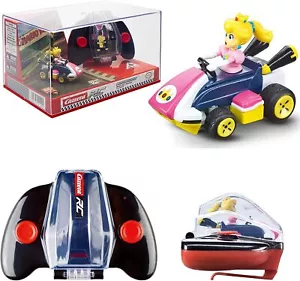 Peach Carrera RC Nintendo Gold Mario Kart 2.4 GHz Mini Radio Remote Control New - Picture 1 of 4