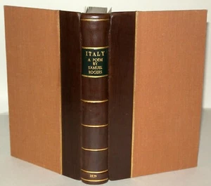 Italy A Poem By Samuel Rogers, Hardback, Edward Moxon 1839 - Imagen 1 de 14