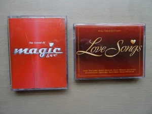 LOVE SONGS (VALENTINE) 2 x DOUBLE CASSETTES 77 VARIOUS KNOWN CHART TRACKS - Picture 1 of 9