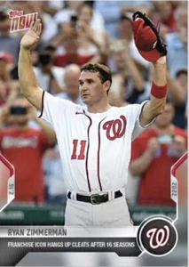2022 TOPPS NOW #OS-54 RYAN ZIMMERMAN - FRANCHISE ICON RETIRES AFTER 16 SEASONS - Bild 1 von 2