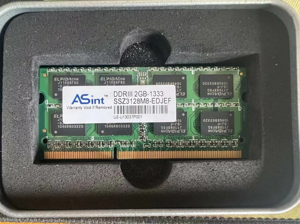 Asint 2GB DDR3 1333MHz PC3-10600 Laptop Arbeitsspeicher - 1 Stick - getestet - Bild 1 von 1