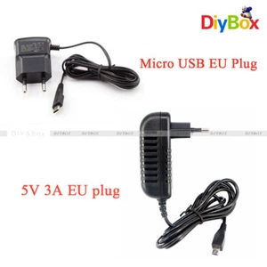 EU Plug 5V 0.7A/3A Micro USB Power Adapter Supply Raspberry pi Charger Converter - Picture 1 of 16