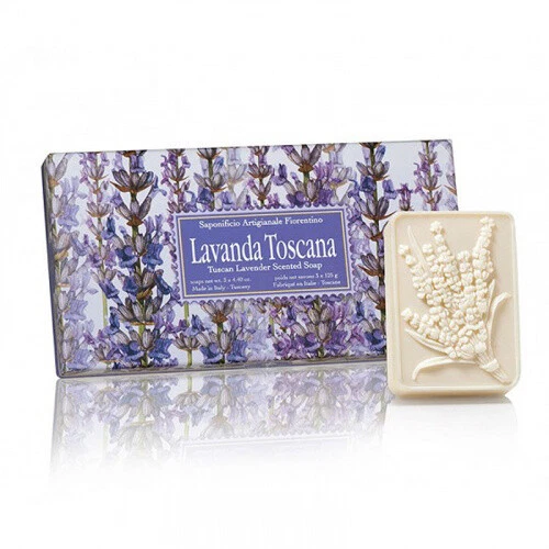 S410 Fiorentino Seife Lavendel 3 x 125g