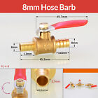 Red Lever Brass Ball Valve | Male x Hose Barb Water / Air Gas Fuel Line Shut-Off