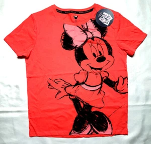 MINNIE MOUSE Ladies T-Shirt (See back) Cotton Short Sleeve BNWT Primark Licensed - Picture 1 of 2