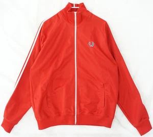 Fred Perry hellrote Trainingsjacke mit durchgehendem Reißverschluss Herren Gr... - Bild 1 von 5