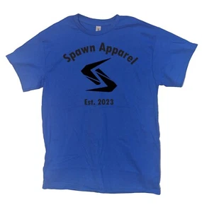 Spawn Apparel Logo blue stylish T-shirt. Small - Picture 1 of 1