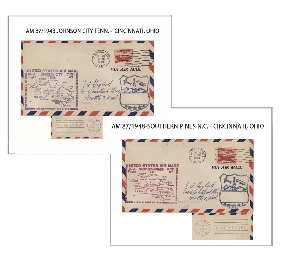 UNITED STATES AIR MAIL 1948 AM 87-aI - Image 1 of 1