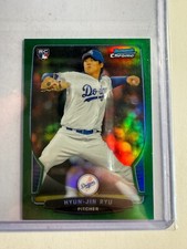 K148,628 - 2013 Bowman Chrome Mini Green Refractors #321 Hyun-Jin Ryu #/75