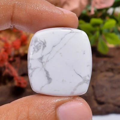 Piedra preciosa suelta cabujón espiritual Howlita radiante natural de 41 quilates 24X22X6 mm Foto 1 de 4