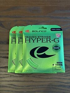 3 Sets SOLINCO HYPER-G ROUND tennis strings 17 gauge / 1.20mm -NEW