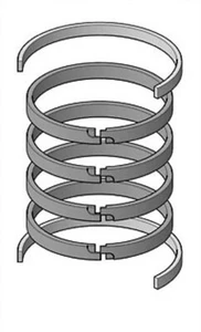 Hydro-Line Cylinder N5 5" Bore Piston Ring Seal Kit SKN5-511-10 - Picture 1 of 1