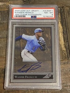 2020 Leaf Ultimate Draft WANDER FRANCO 1992 Clear Acetate Auto PSA 8