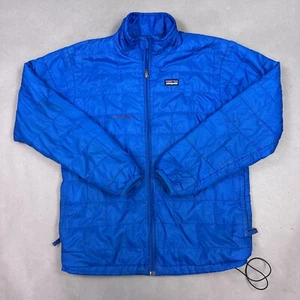 Patagonia Jacket Boys Large Blue Nano Puff Brick Quilt Kids Youth Primaloft Snow - Picture 1 of 15