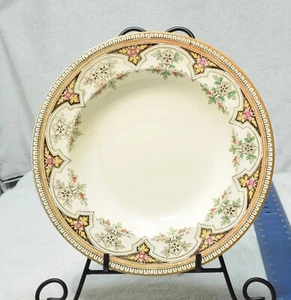 Antique Victorian Renaissance Etruria England Pottery China Floral Bowl - Picture 1 of 4